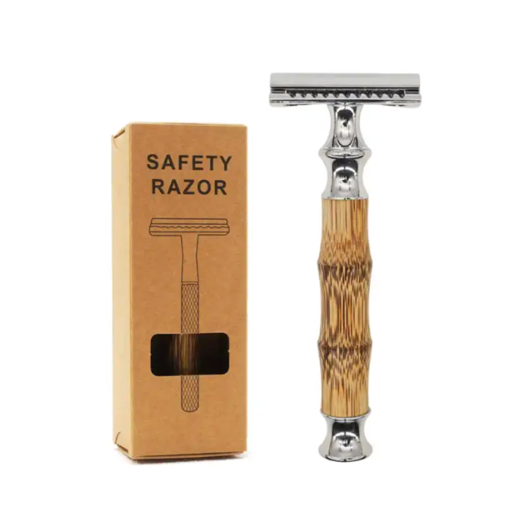 Bamboo Steel Razor Set - With Blades x10 - SOUL VIDA WHOLESALE